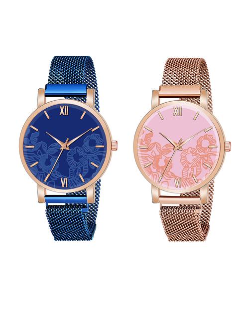 pack of 2 niyatinx women's analog watch - 19828559 - Very Small Image - 1