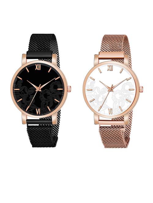 pack of 2 niyatinx women's analog watch - 19828569 - Very Small Image - 1