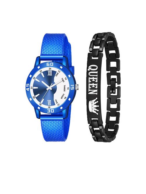 niyatinx women's analog watch & bracelet combo - 19828719 - Very Small Image - 1