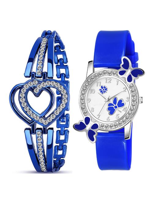 niyatinx women's analog watch & bracelet combo - 19829085 - Very Small Image - 1