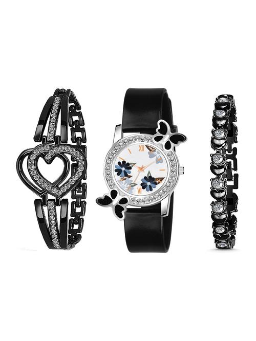 niyatinx women's analog watch combo - 19829093 - Very Small Image - 1