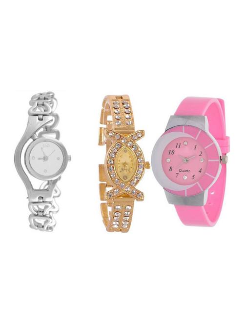 niyatinx women's analog watch combo - 19829122 - Very Small Image - 1