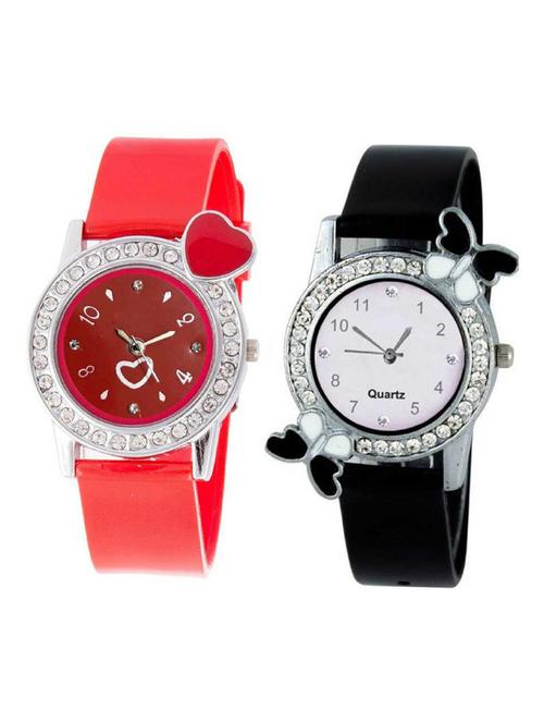 niyatinx women's analog watch combo - 19829209 - Very Small Image - 1