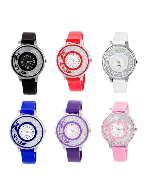 niyatinx women's analog watch combo - 19829341 - Very Small Image - 1