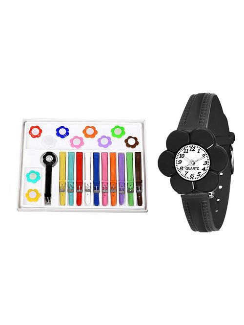 niyatinx women's analog watch with multiple straps - 19829352 - Very Small Image - 1