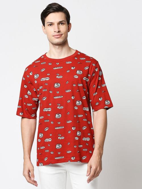 round neck printed t-shirt - 19829464 - Very Small Image - 1