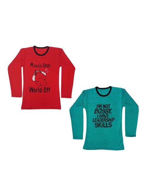 girls pack of 2 regular tees - 19829807 - Very Small Image - 1