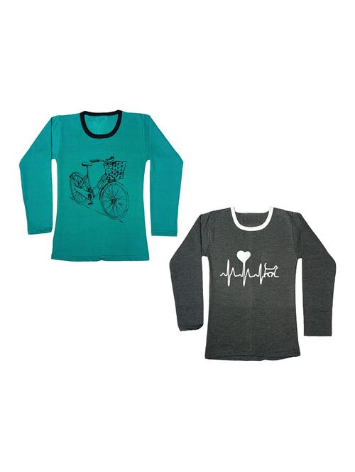 girls pack of 2 regular tees - 19829821 - Very Small Image - 1