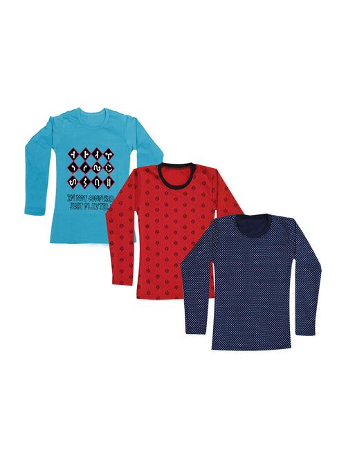 girls pack of 3 regular tees - 19829899 - Very Small Image - 1