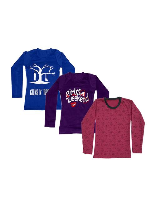 girls pack of 3 regular tees - 19829966 - Very Small Image - 1
