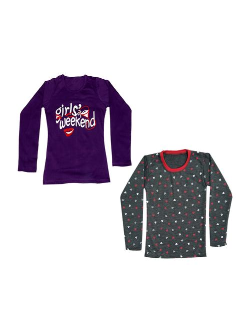 girls pack of 2 regular tees - 19829996 - Very Small Image - 1
