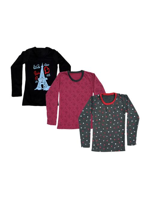 girls pack of 3 regular tees - 19830005 - Very Small Image - 1