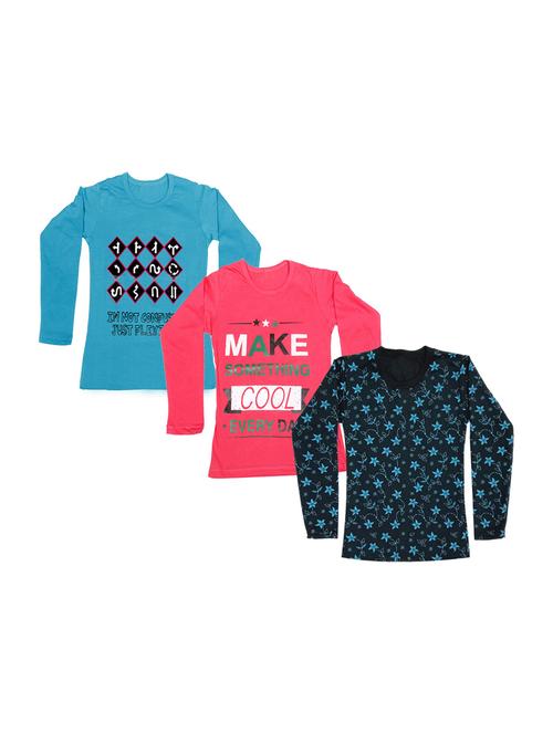 girls pack of 3 regular tees - 19830015 - Very Small Image - 1