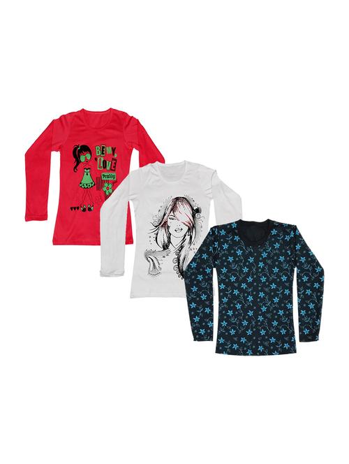 girls pack of 3 regular tees - 19830025 - Very Small Image - 1