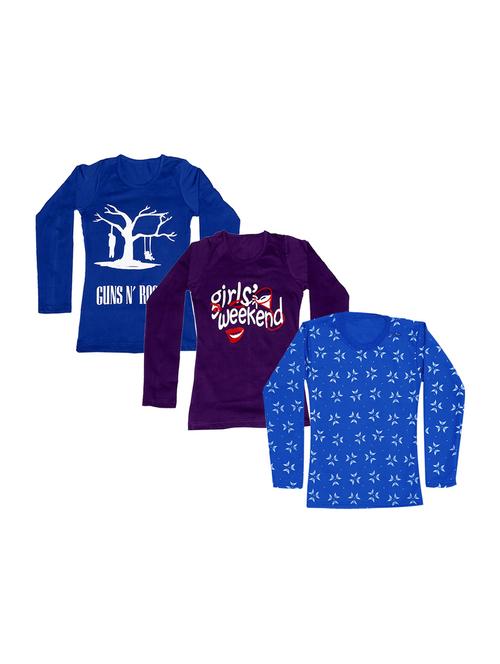 girls pack of 3 regular tees - 19830103 - Very Small Image - 1