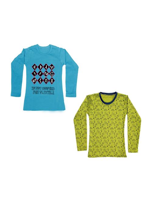 girls pack of 2 regular tees - 19830126 - Very Small Image - 1