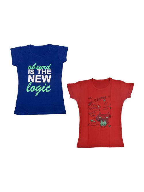 girls pack of 2 regular tees - 19830348 - Very Small Image - 1
