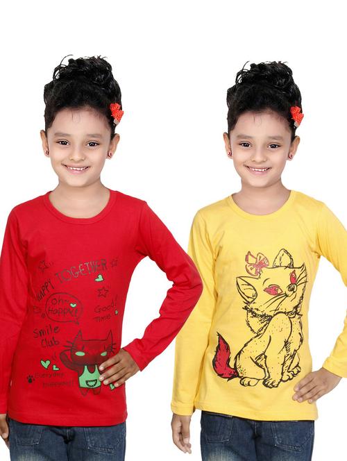 girls pack of 2 regular tee - 19830460 - Very Small Image - 1