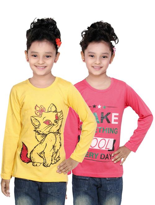 girls pack of 2 regular tee - 19830579 - Very Small Image - 1