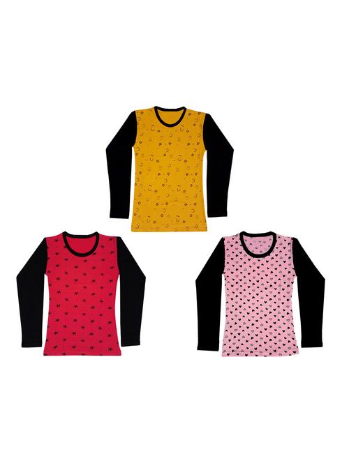 girls pack of 3 regular tee - 19830837 - Very Small Image - 1