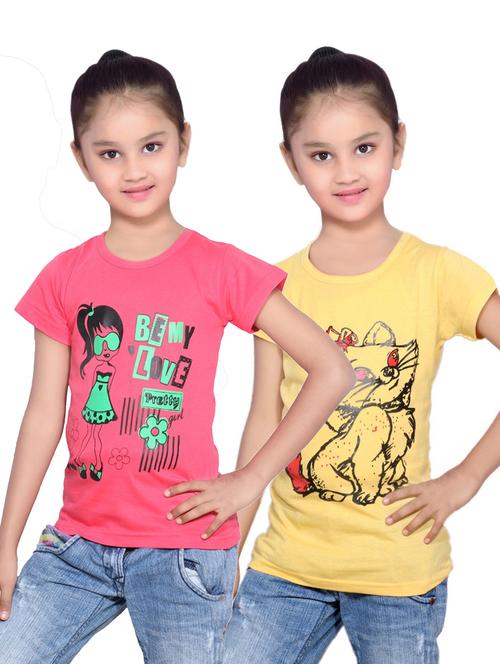 girls pack of 2 regular tee - 19831022 - Very Small Image - 1