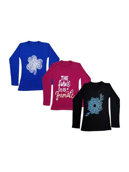 pack of 3 round neck regular tees - 19831270 - Very Small Image - 1