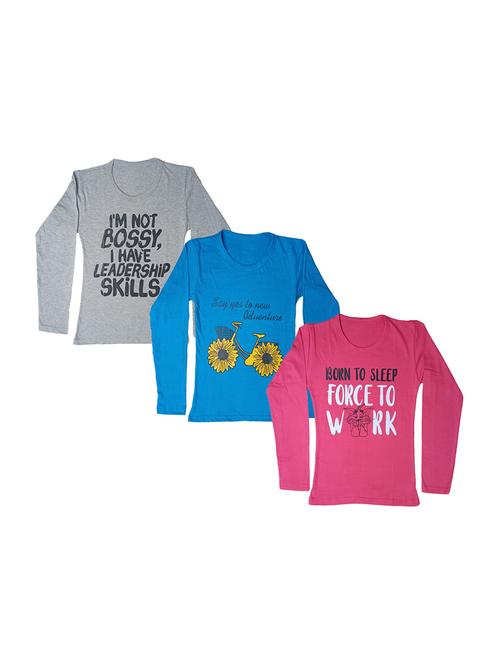 pack of 3 round neck regular tees - 19831408 - Very Small Image - 1