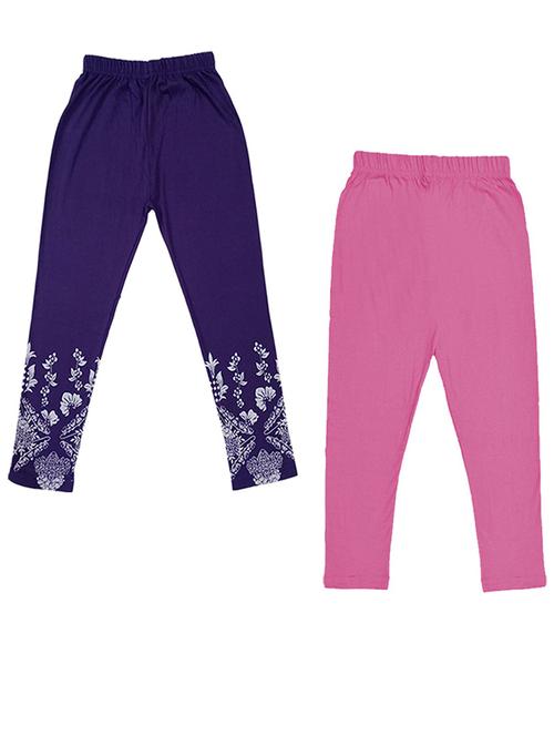 girls pack of 2 cotton three-fourth - 19833652 - Very Small Image - 1