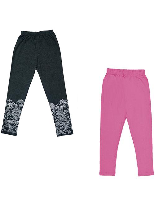 girls pack of 2 cotton three-fourth - 19833653 - Very Small Image - 1