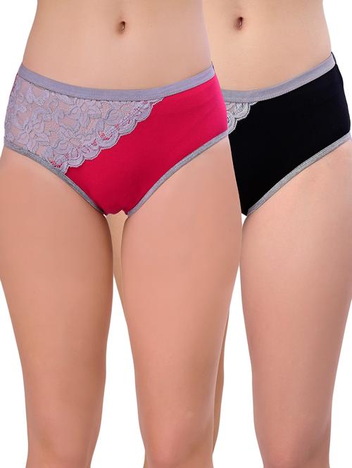 pack of 2 laced hipster panty - 19833890 - Very Small Image - 1