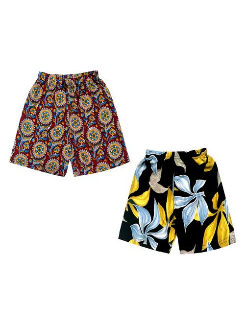 girls pack of 2 printed shorts - 19837459 - Very Small Image - 1