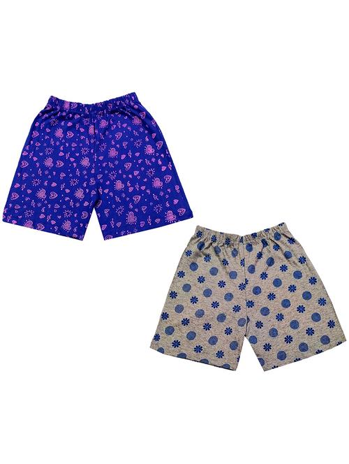 girls pack of 2 printed shorts - 19837519 - Very Small Image - 1