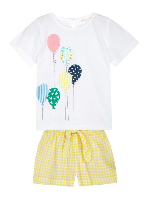 yellow printed top & bottom set - 19838255 - Very Small Image - 1
