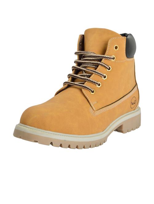 tan leathered lace up boots - 19839253 - Very Small Image - 1
