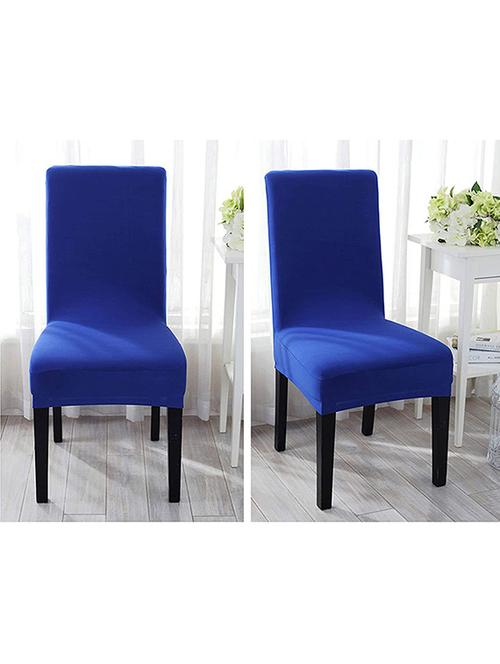 pack of 2 blue solid chair cover - 19839421 - Very Small Image - 1