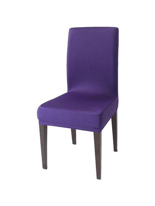 purple solid chair cover - 19839450 - Very Small Image - 1
