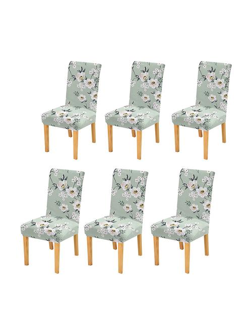 pack of 6 green printed chair cover - 19839473 - Very Small Image - 1
