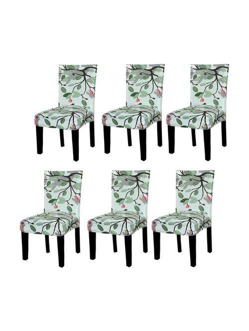 pack of 6 sea green printed chair cover - 19839487 - Very Small Image - 1