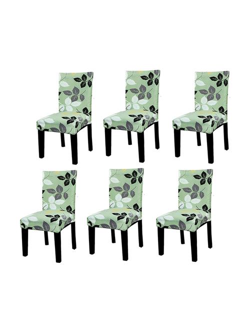 pack of 4 green printed chair cover - 19839579 - Very Small Image - 1