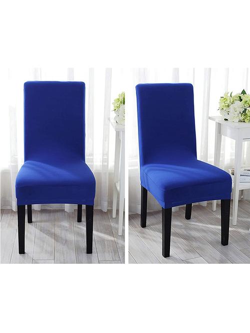 blue solid chair cover - 19839622 - Very Small Image - 1