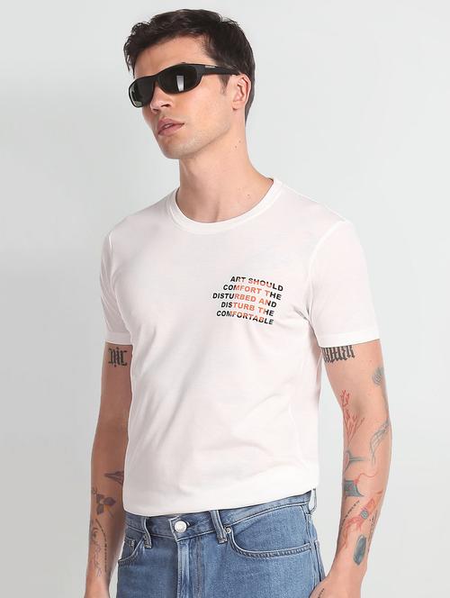 crew neck printed regular t-shirt - 19840057 - Very Small Image - 1