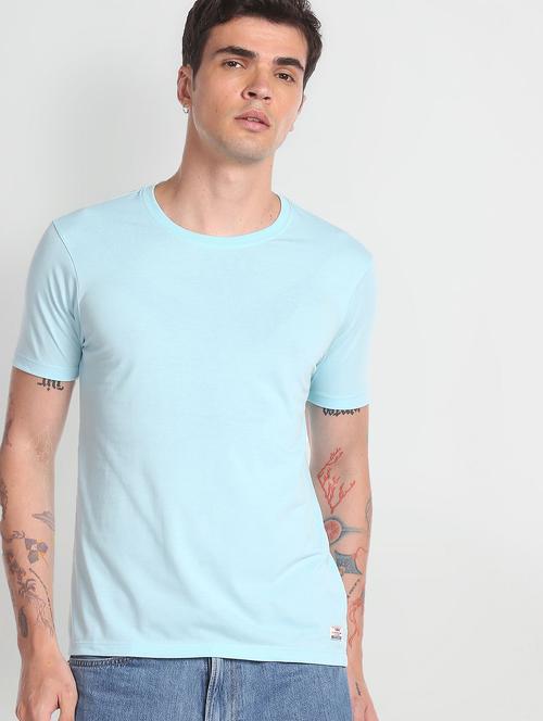 crew neck solid regular t-shirt - 19840067 - Very Small Image - 1