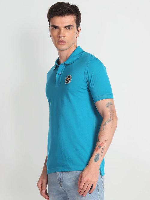 polo neck stripes polo t-shirt - 19840156 - Very Small Image - 1