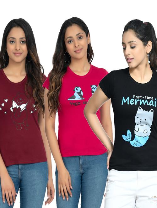 women's t-shirt combo - 19841499 - Very Small Image - 1