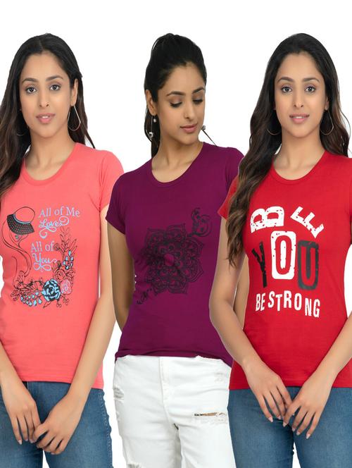 women's t-shirt combo - 19841530 - Very Small Image - 1