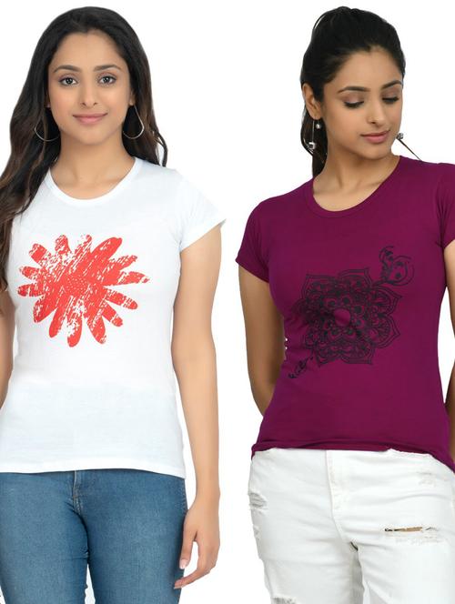 women's t-shirt combo - 19841584 - Very Small Image - 1