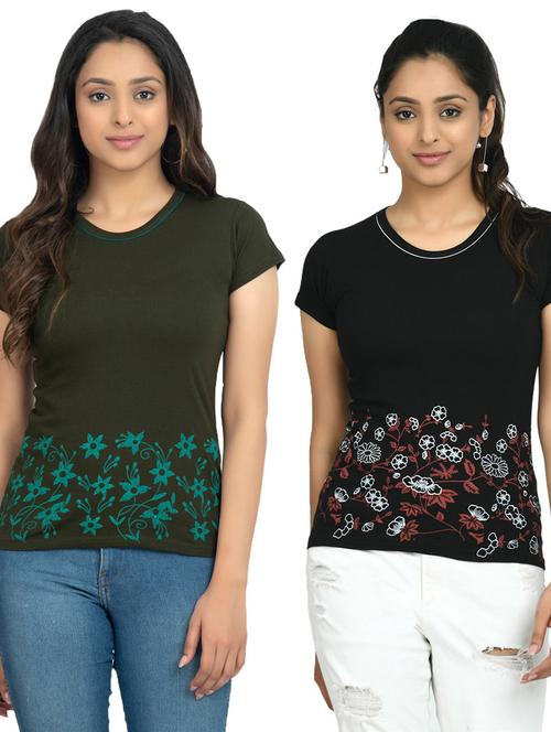 women's t-shirt combo - 19841621 - Very Small Image - 1