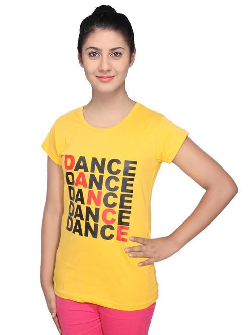 women's front print round neck t-shirt - 19841900 - Very Small Image - 1