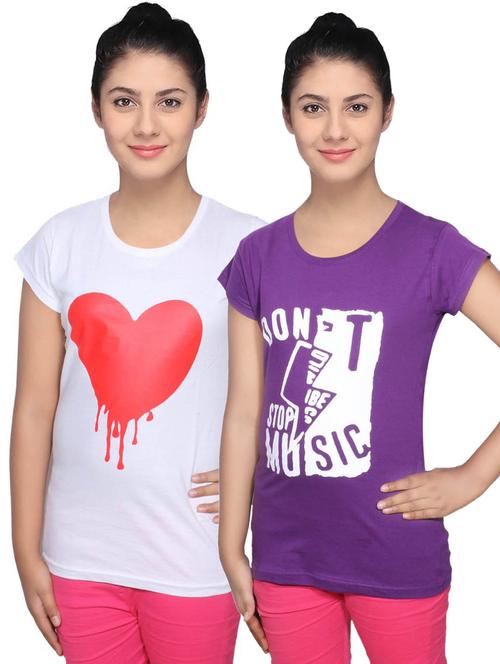 women's t-shirt combo - 19841977 - Very Small Image - 1