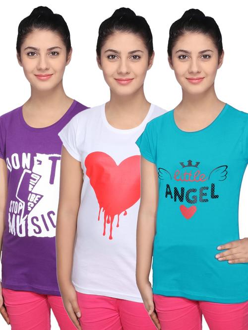 women's t-shirt combo - 19842013 - Very Small Image - 1